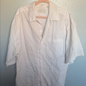 Standard/cloth White Striped Shirt large